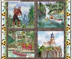 All Minnesota Shop Hop 2024 Minky 30208 X 4 Picture Panel Quilting Treasures